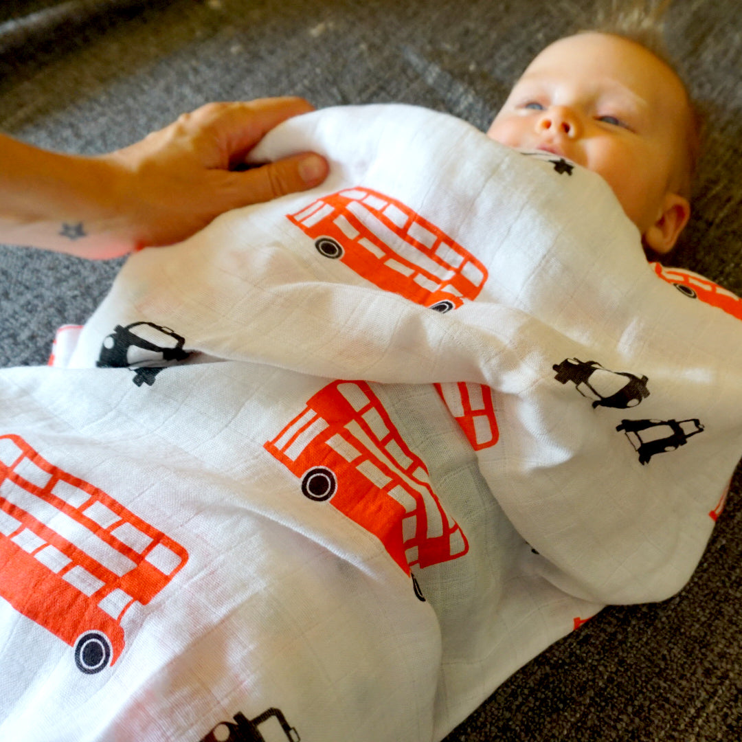 London baby. Yeah Britain UK Baby Muslin Swaddle Proud Baby