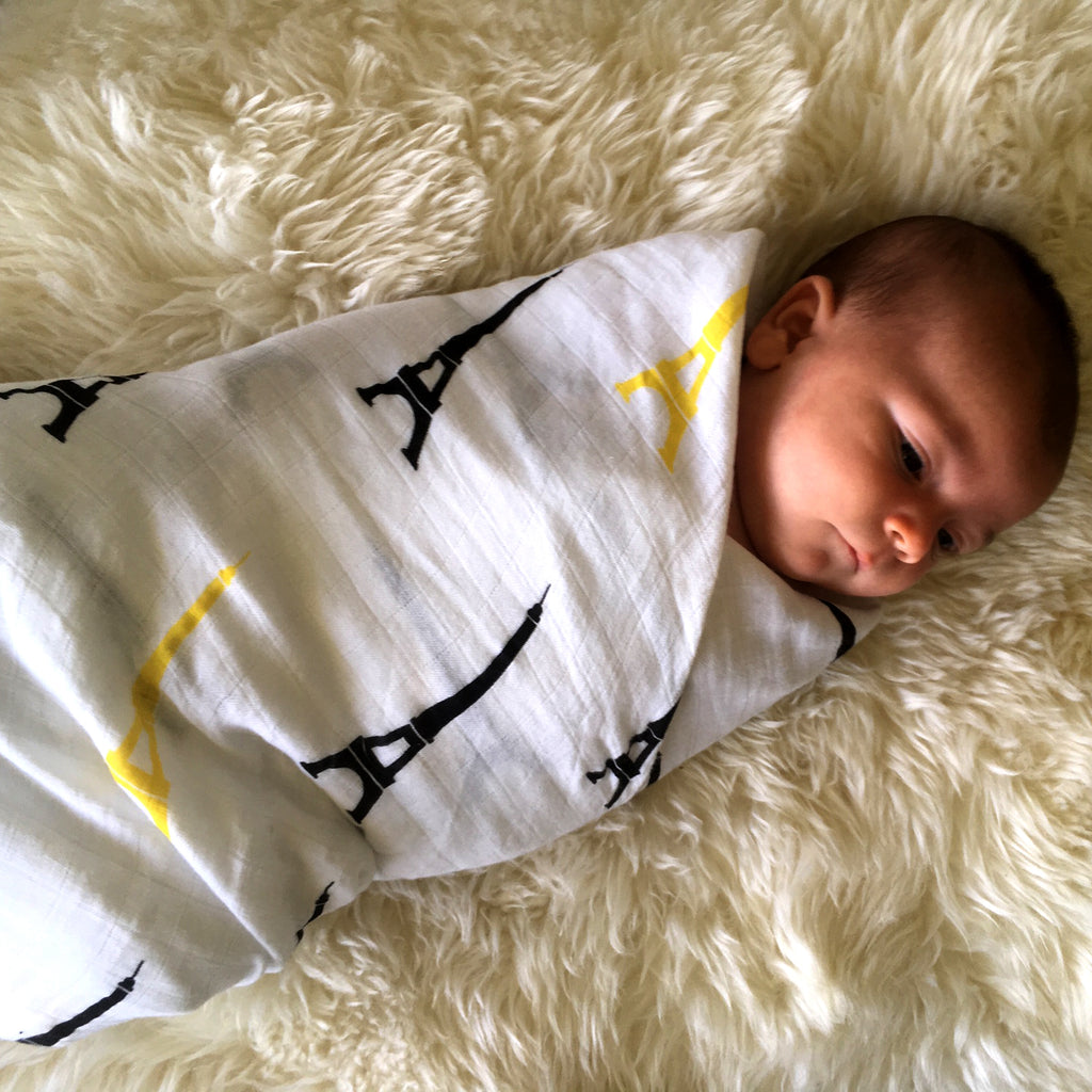 Bonjour Baby France Baby Muslin Swaddle Proud Baby