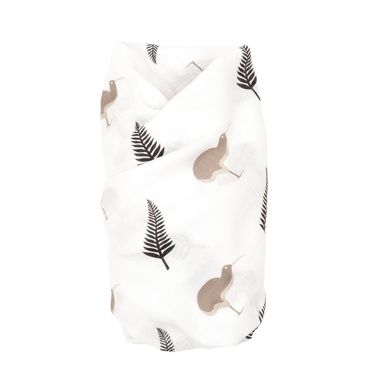 New Zealand kiwi fern baby muslin swaddle gift