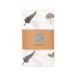 New Zealand kiwi fern baby muslin swaddle gift