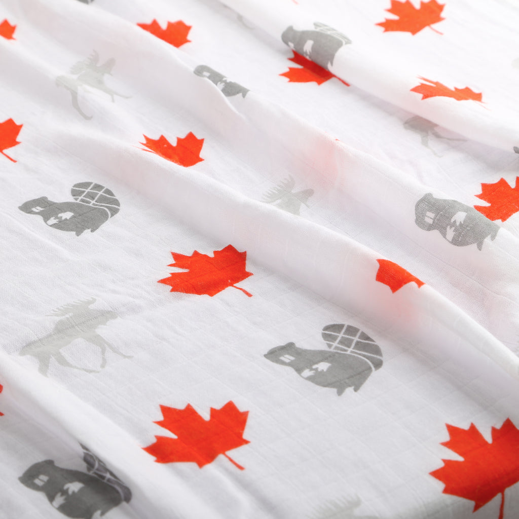 Little Canuck Canada Baby Muslin Swaddle Proud Baby