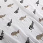 New Zealand kiwi fern baby muslin swaddle gift