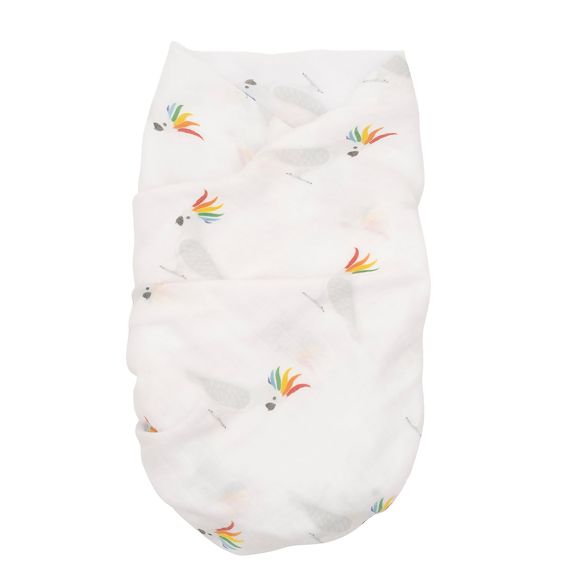 Australia cockatoo gay LGBTQ equality baby muslin swaddle gift