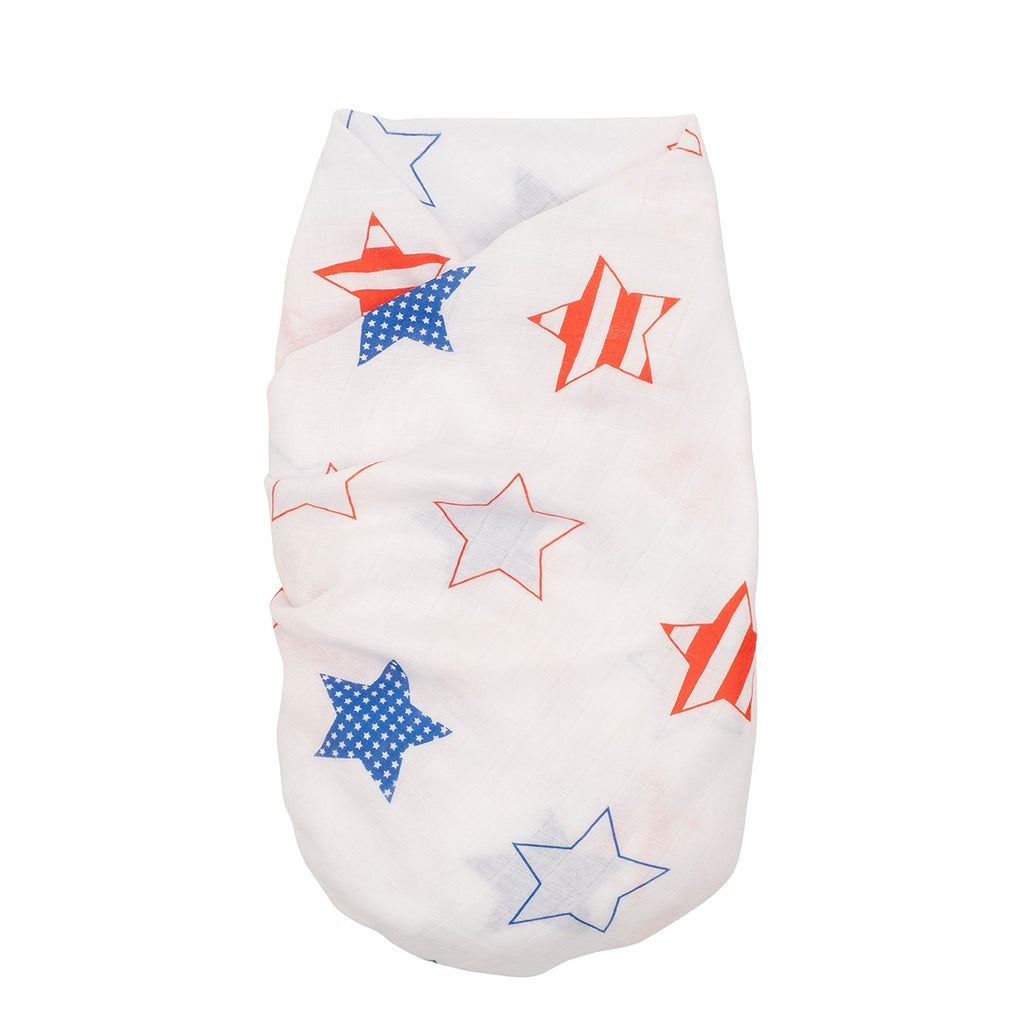 Little Star & Stripes America/USA Baby Muslin Swaddle Proud Baby